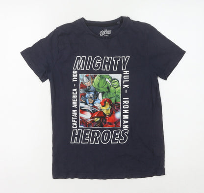 Next Boys' Blue Avengers T-Shirt - Size 9, New