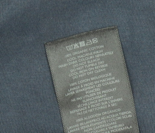 Pretty Green Men's Blue M T-Shirt, Crew Neck, Logo Accent