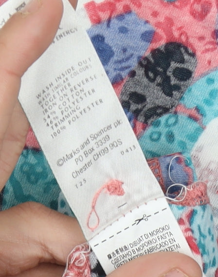 Womens UK Size 20 Marks and Spencer Multicoloured Basic Blouse