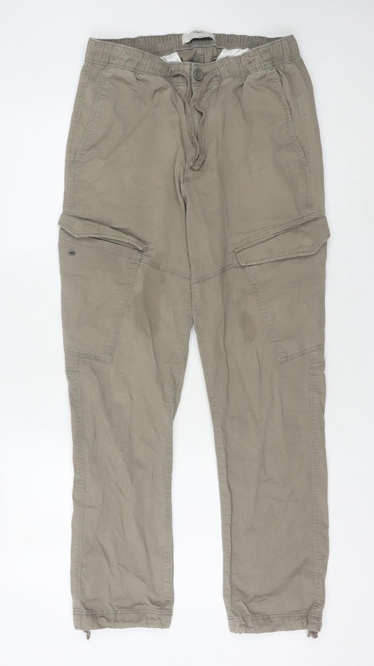 Marks & Spencer Men's Beige Cargo Trousers S