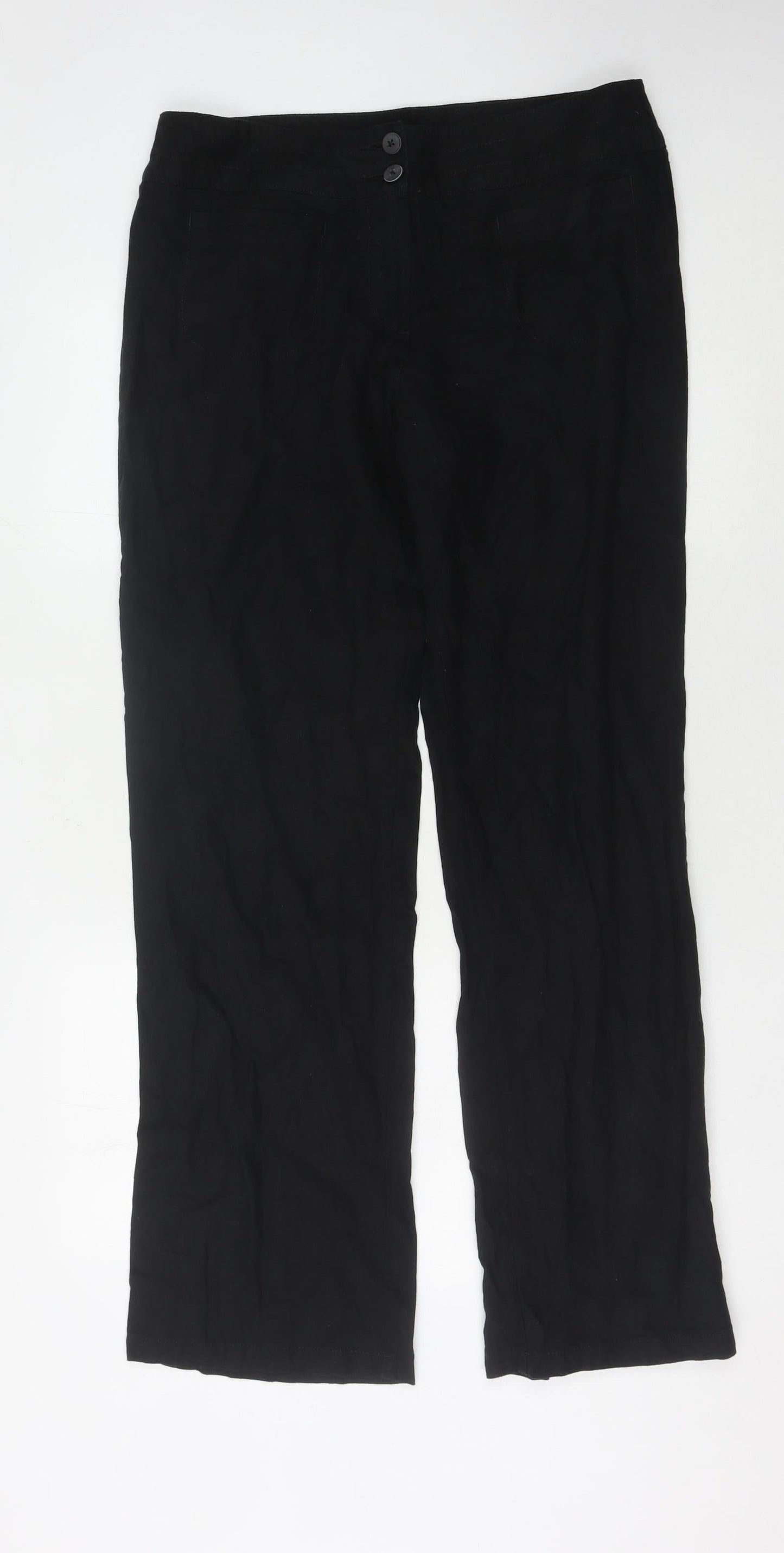 Womens UK Size 14 Marks and Spencer   Black Trousers