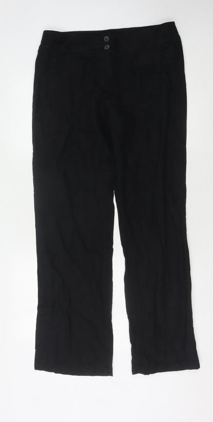 Womens UK Size 14 Marks and Spencer   Black Trousers