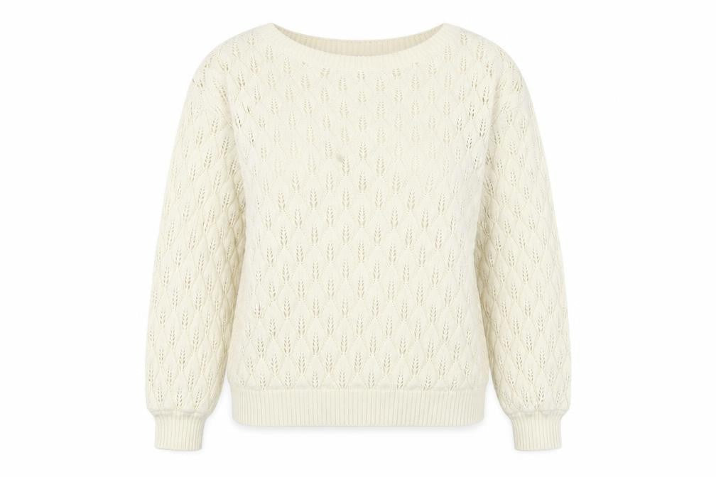 Womens UK Size M YAYA Ivory Pullover Jumper