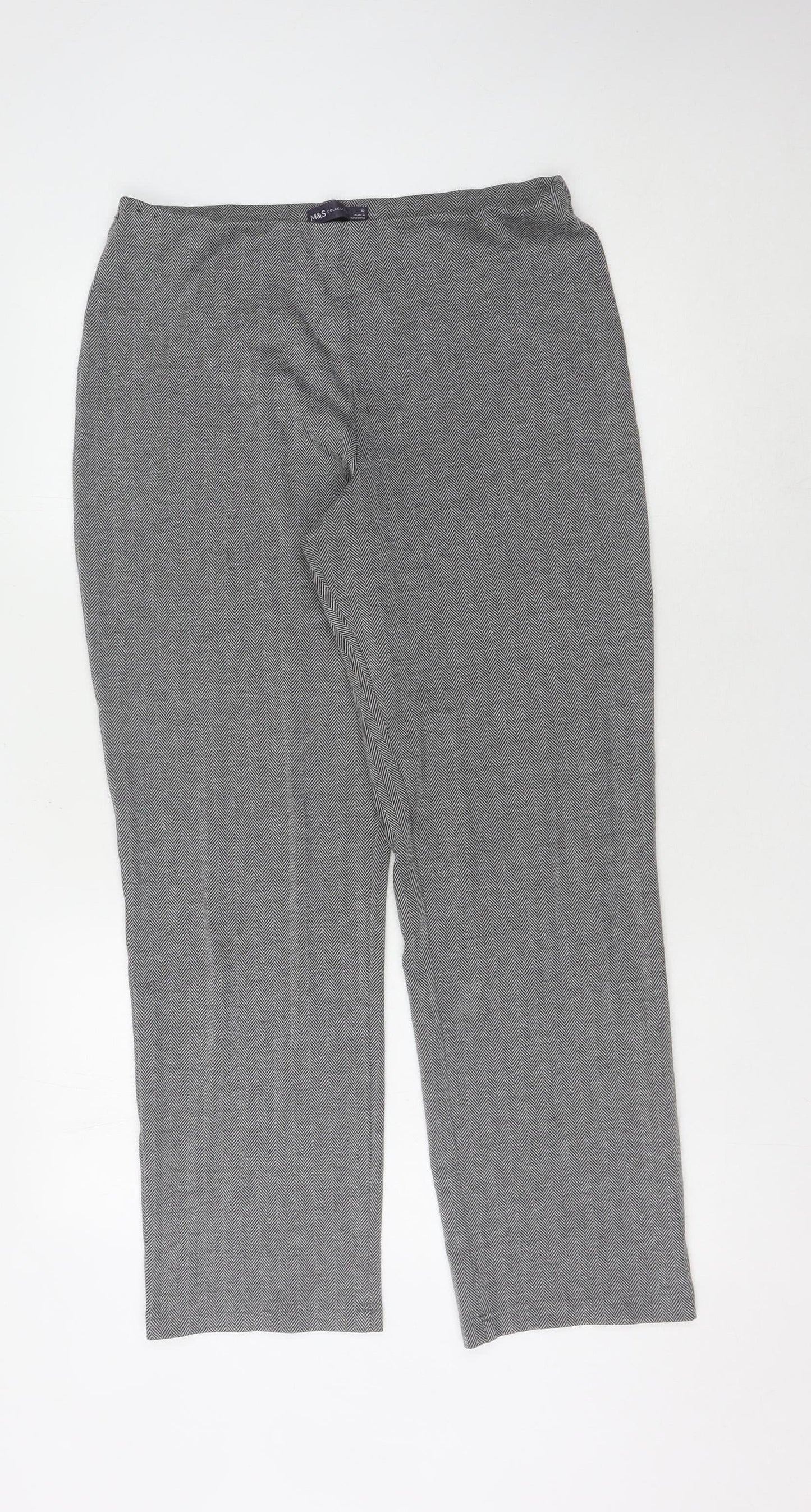 Womens UK Size 12 Marks and Spencer   Grey Trousers
