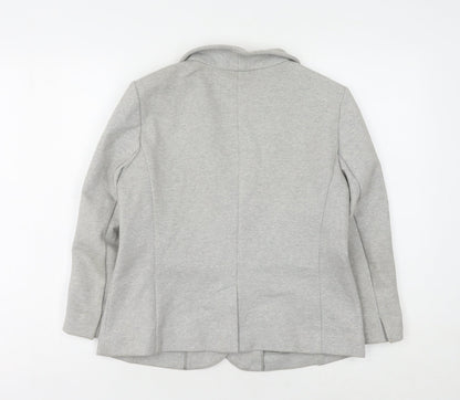Gap Women’s Grey Blazer UK 12 Shawl Collar