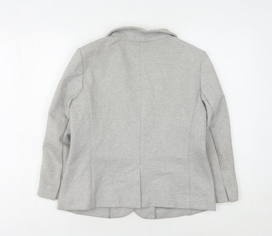 Gap Women’s Grey Blazer UK 12 Shawl Collar