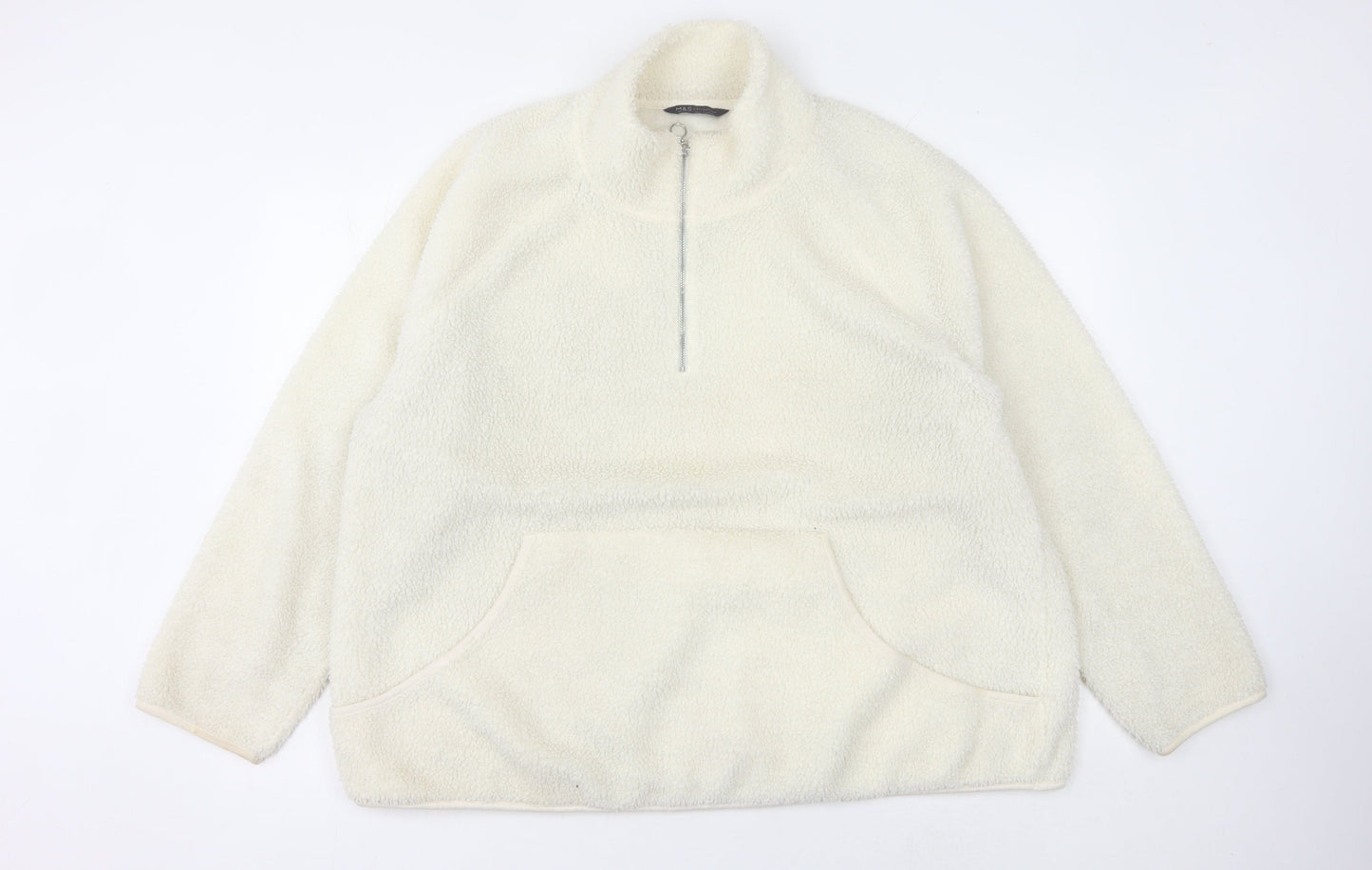 Womens UK Size 20 Marks and Spencer Ivory Pullover Sweatshirt