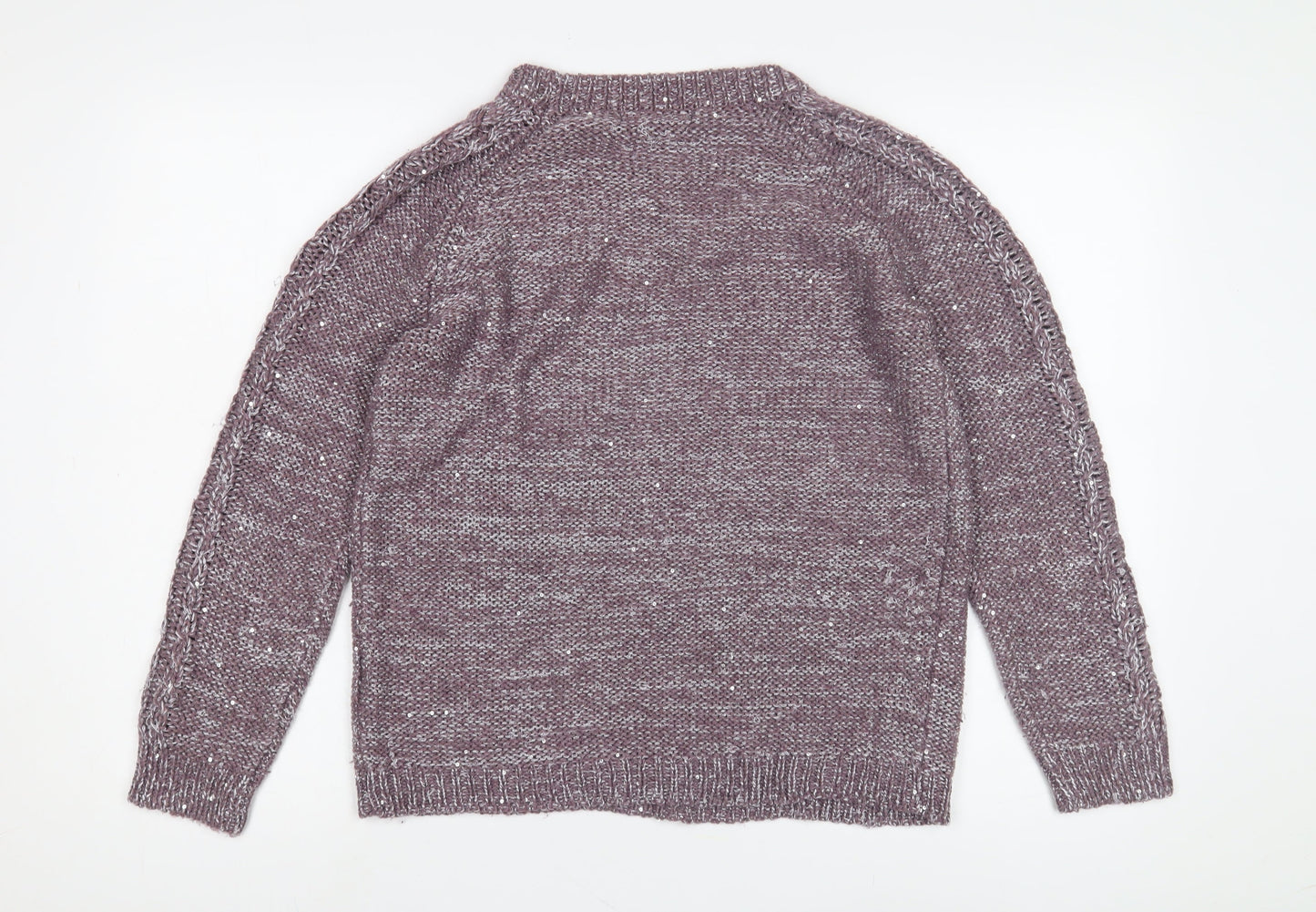 Womens UK Size 14 Marks and Spencer Purple Pullover Jumper