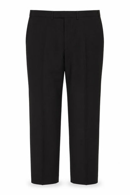 Mens UK Size XL Marks and Spencer Regular Fit Dress Pants Black Trousers