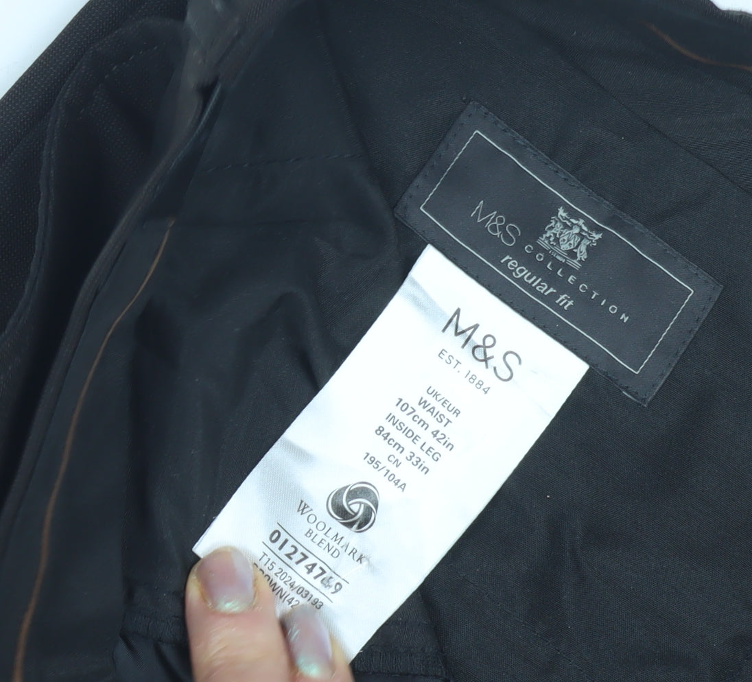 Marks and Spencer Men's Black Dress Pants XL