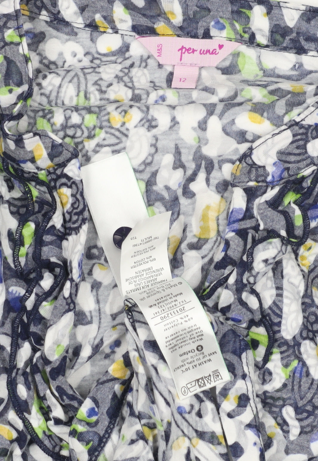 Womens UK Size 12 Marks and Spencer Multicoloured  Blouse