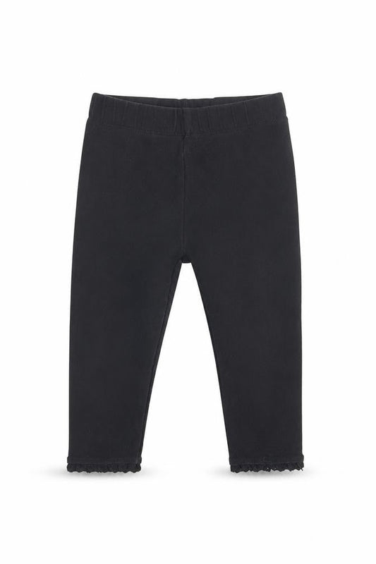 Next Girls Black Ankle Leggings, 9 Months, Elastic Waist