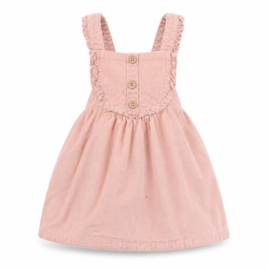 Next Girls Pink Pinafore Dress, 12-18 Months, Cotton