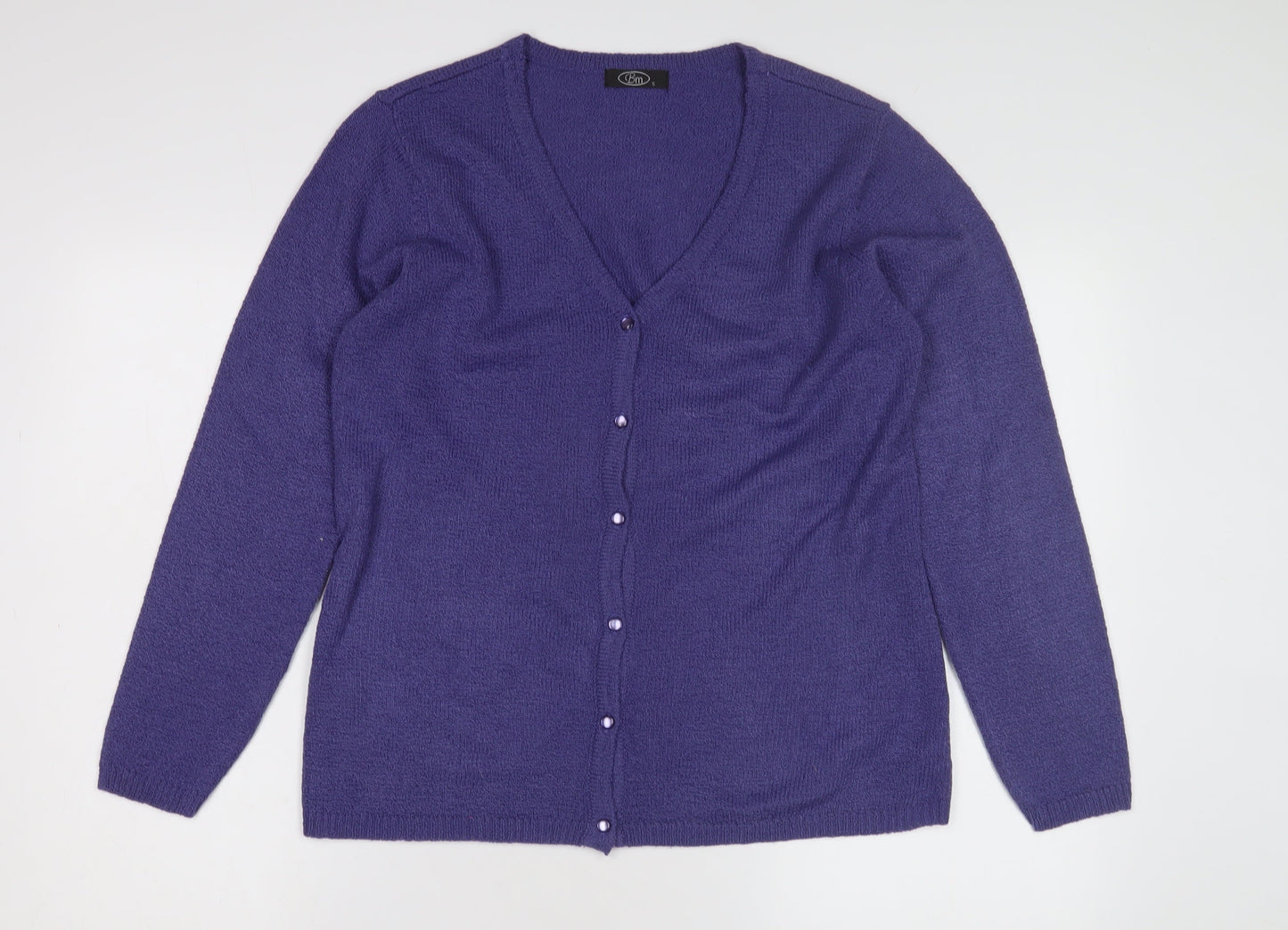 Womens UK Size S BM Purple Cardigan Jumper