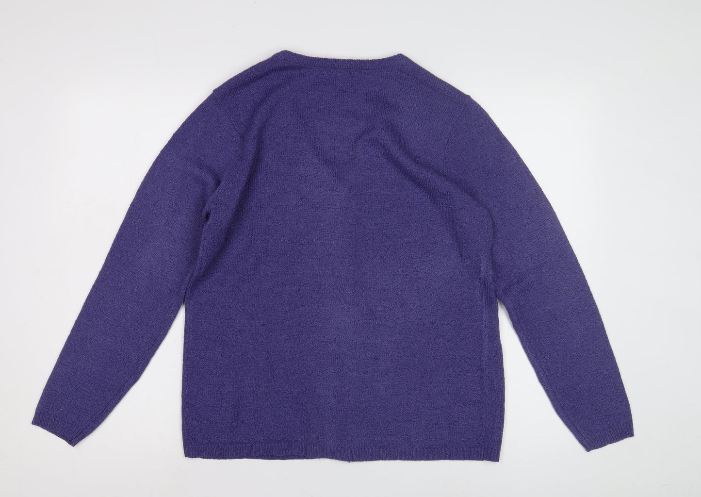 Womens UK Size S BM Purple Cardigan Jumper