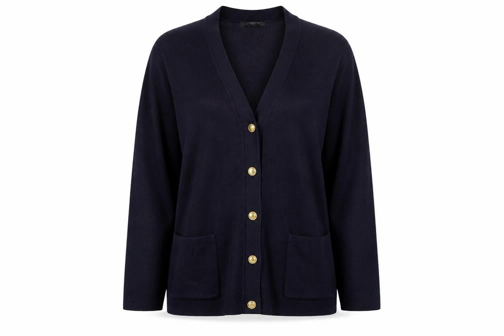 Bonmarché Women's Black Cardigan V-Neck Casual S