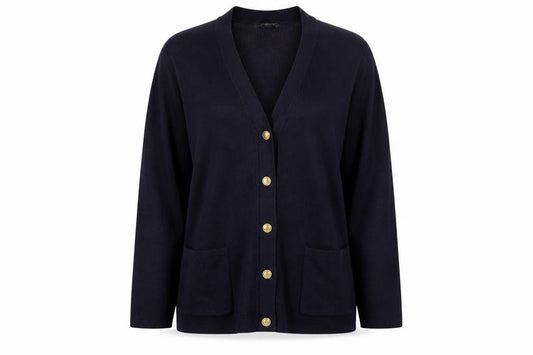 Bonmarché Women's Black Cardigan V-Neck Casual S