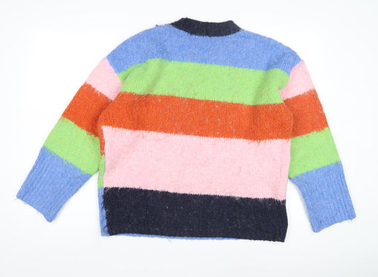 ASOS DESIGN Women's Multicoloured Striped Knit Jumper