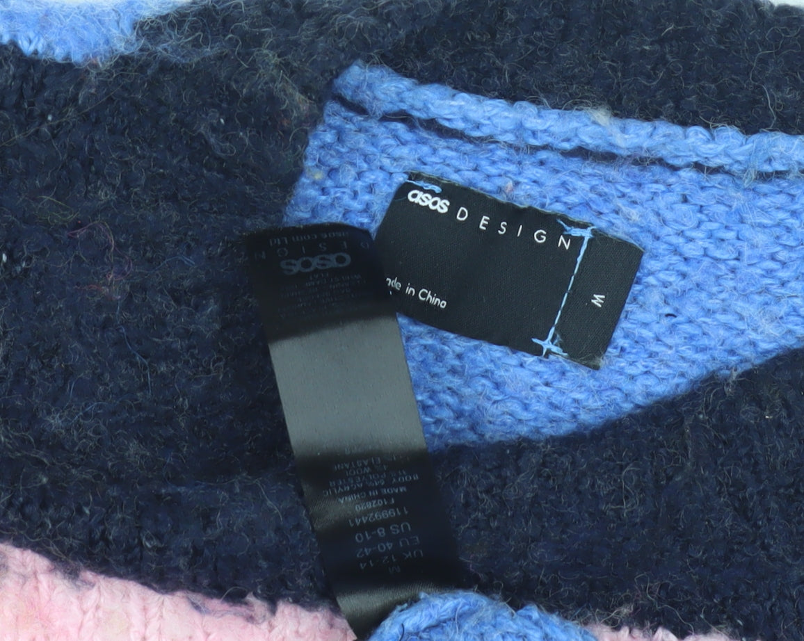 ASOS DESIGN Women's Multicoloured Striped Knit Jumper