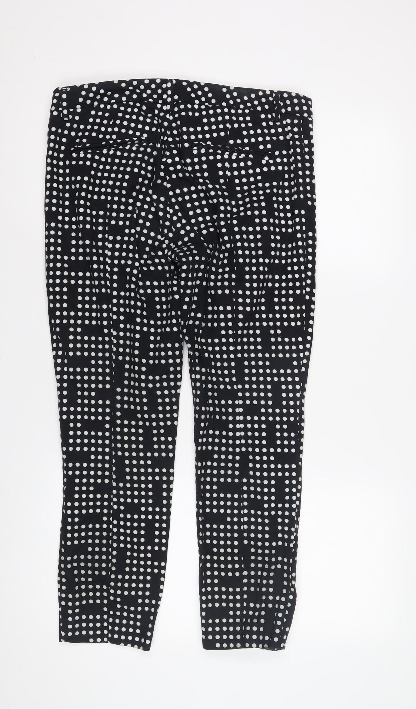 Womens UK Size 12 Gap Slim Fit Cropped Black Trousers