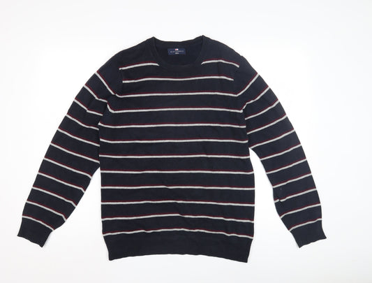 Marks and Spencer Men's Striped Pullover Jumper, Size S