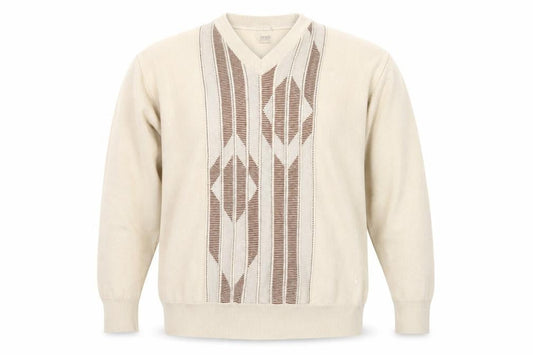 Abicci Collezione Men's Beige 2XL V-Neck Jumper