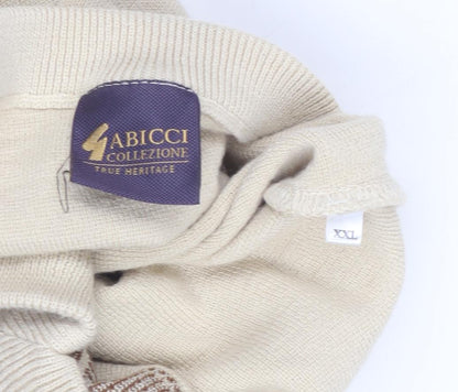 Abicci Collezione Men's Beige 2XL V-Neck Jumper