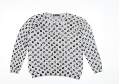 Womens UK Size 14 Marks and Spencer Grey Pullover Jumper