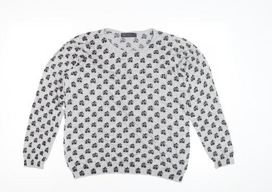 Womens UK Size 14 Marks and Spencer Grey Pullover Jumper