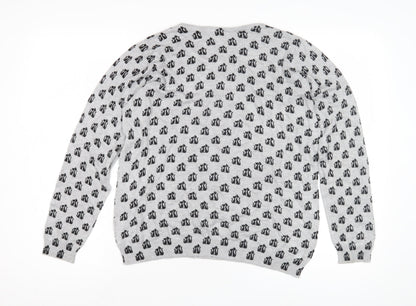 Womens UK Size 14 Marks and Spencer Grey Pullover Jumper