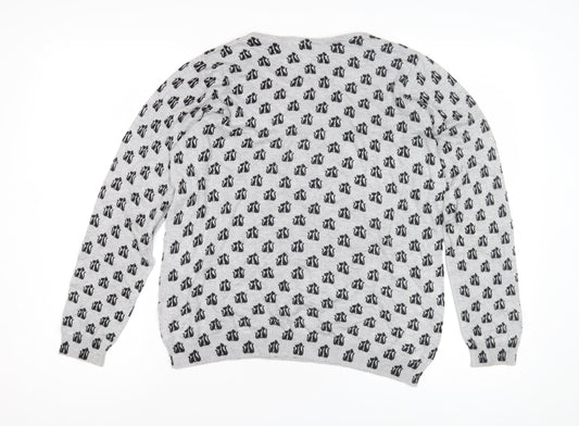 Womens UK Size 14 Marks and Spencer Grey Pullover Jumper