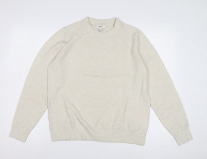 Womens UK Size M Marks and Spencer Ivory Pullover Jumper