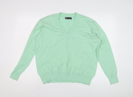 Womens UK Size M Marks and Spencer Green Pullover Jumper