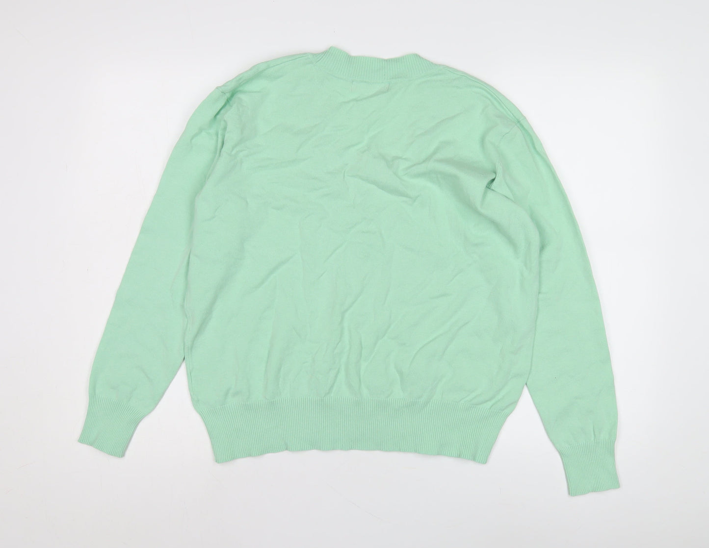 Womens UK Size M Marks and Spencer Green Pullover Jumper