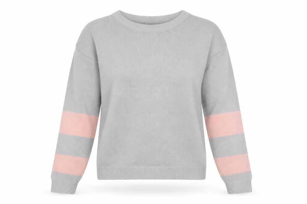 Womens UK Size XS Brave Soul Grey Pullover Jumper