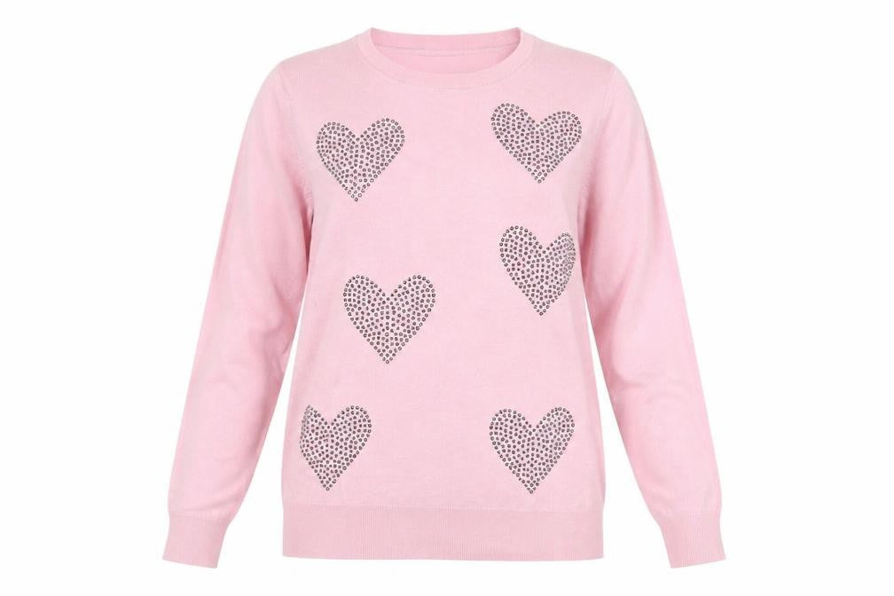 Womens UK Size 12 Bonmarché Pink Pullover Jumper