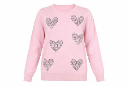 Womens UK Size 12 Bonmarché Pink Pullover Jumper