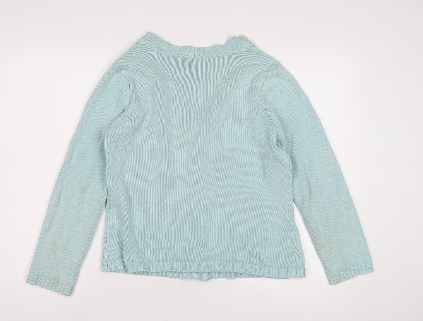 Womens UK Size M BM Blue Cardigan Jumper