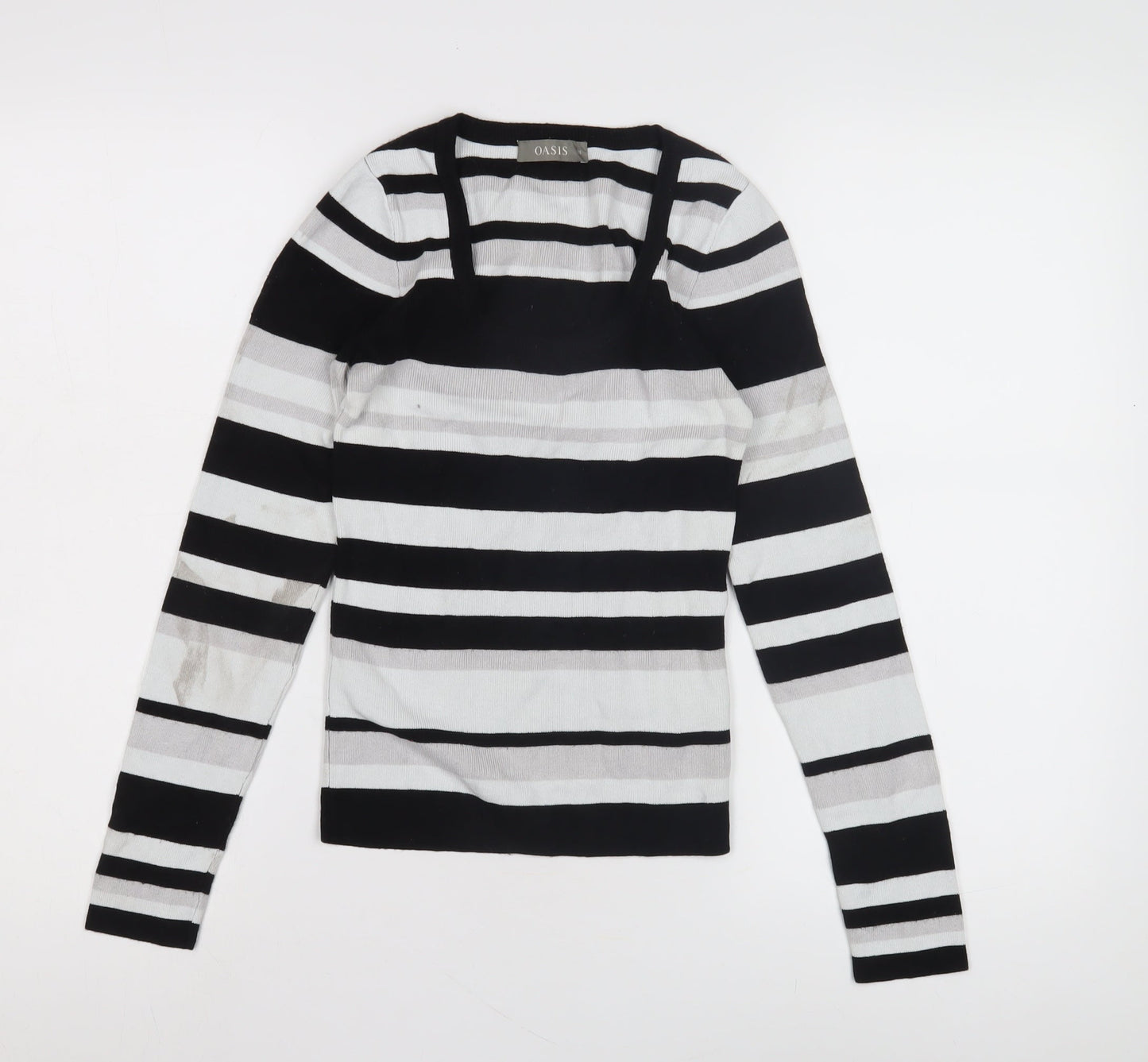 Womens UK Size XS Oasis Multicoloured Pullover Jumper