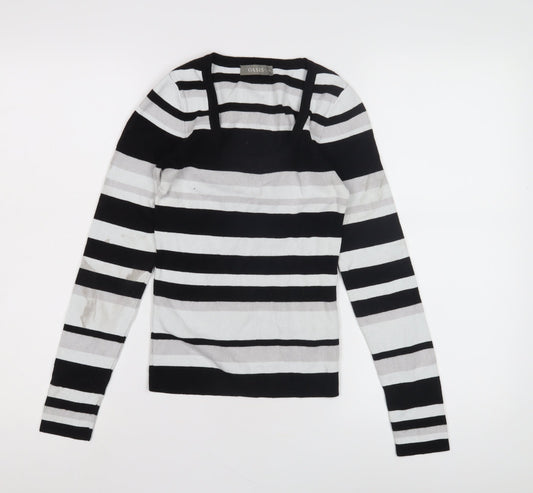 Womens UK Size XS Oasis Multicoloured Pullover Jumper