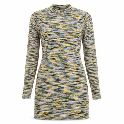 H&M Women's Multicoloured Bodycon Dress Size L