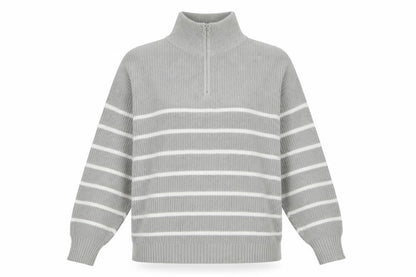 Womens UK Size M Sosandar Grey Full Zip Jumper