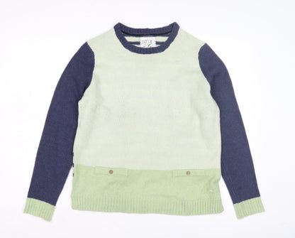 Womens UK Size 14 Mantaray Green Pullover Jumper