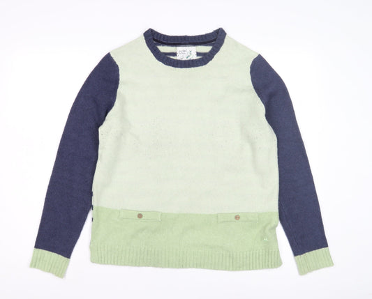 Womens UK Size 14 Mantaray Green Pullover Jumper