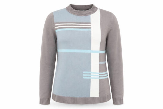 Womens UK Size S Damart Grey Pullover Jumper