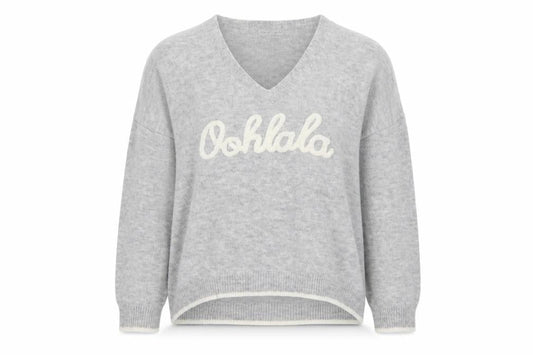 Womens UK Size M Vanessa Alexandra Grey Pullover Jumper