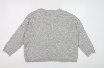 Womens UK Size M Vanessa Alexandra Grey Pullover Jumper