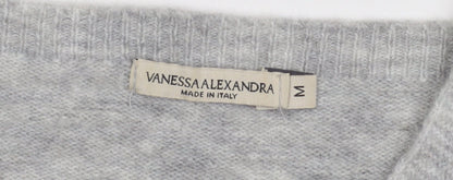Womens UK Size M Vanessa Alexandra Grey Pullover Jumper