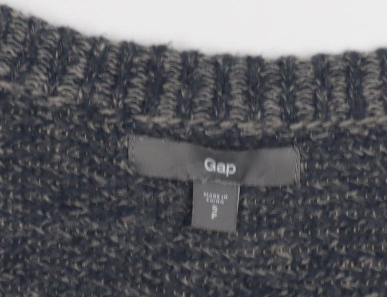 Gap Women's Grey Open-Knit Cardigan Size S