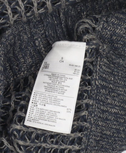 Gap Women's Grey Open-Knit Cardigan Size S